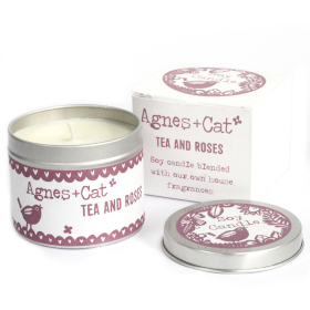 6x Velas en Lata 200ml - Tea and Roses