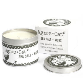 6x Velas en Lata 200ml - Seasalt and Moss