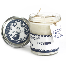 6x Velas en Bote Cristal - Provence